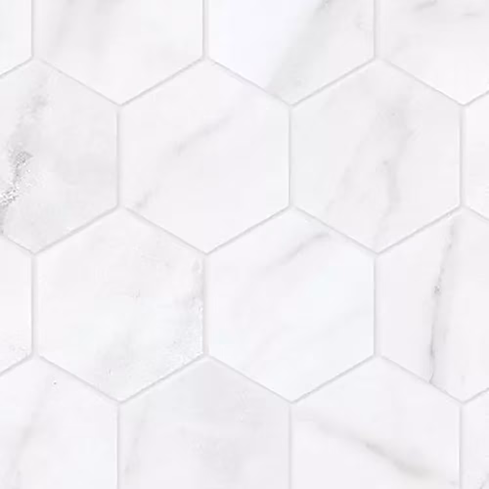Anatolia 2-inch Carrara Nevoso Hexagon Matte Porcelain Mosaic Tile