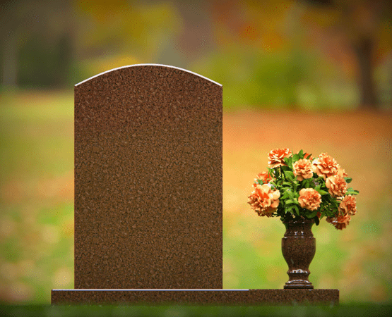 Classic Arched-Top Upright Headstone