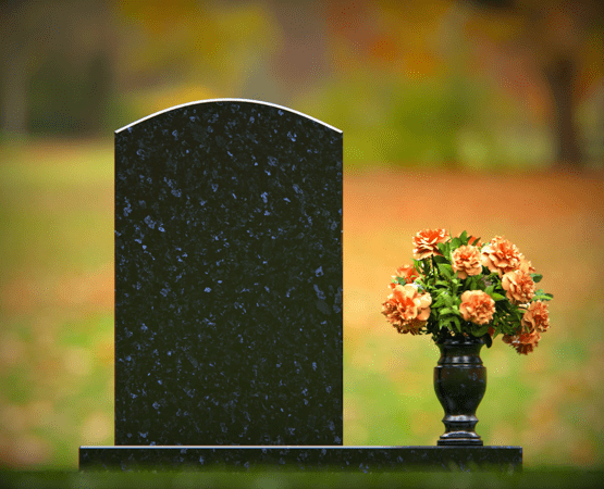 Classic Arched-Top Upright Headstone