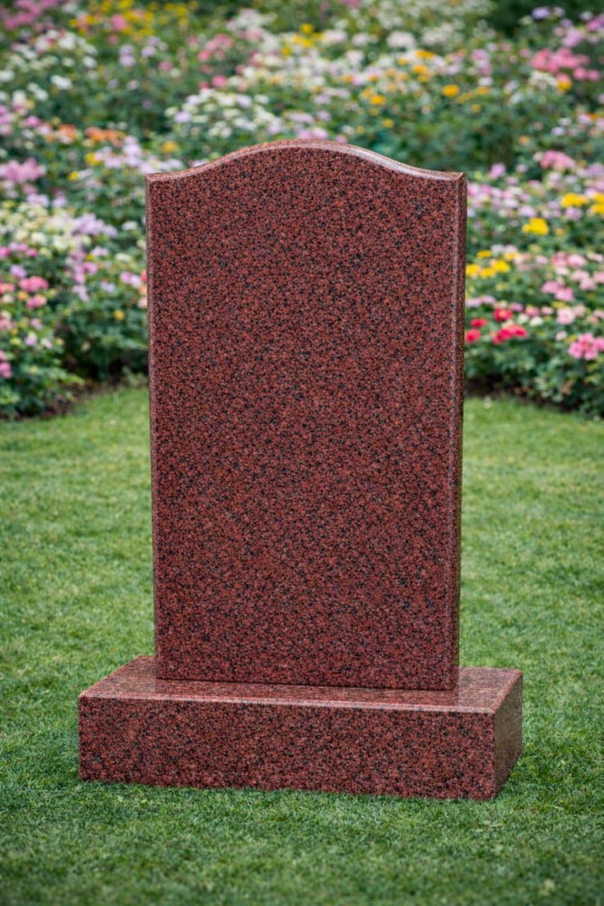 Classic Serpentine-Top Upright Headstone