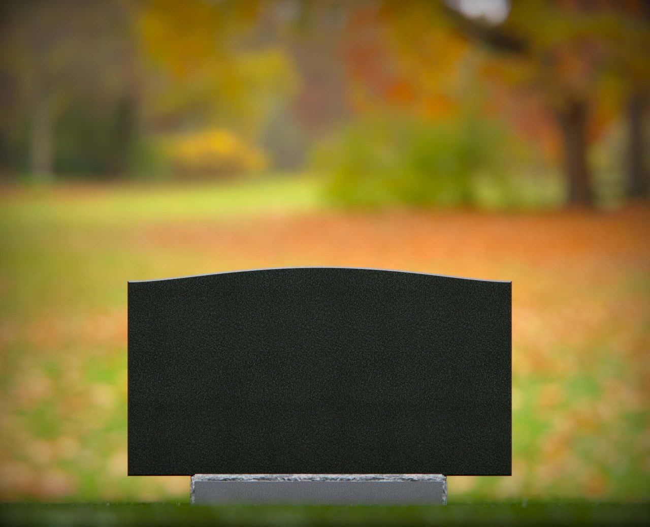 Crest Serpentine Companion Upright Headstone