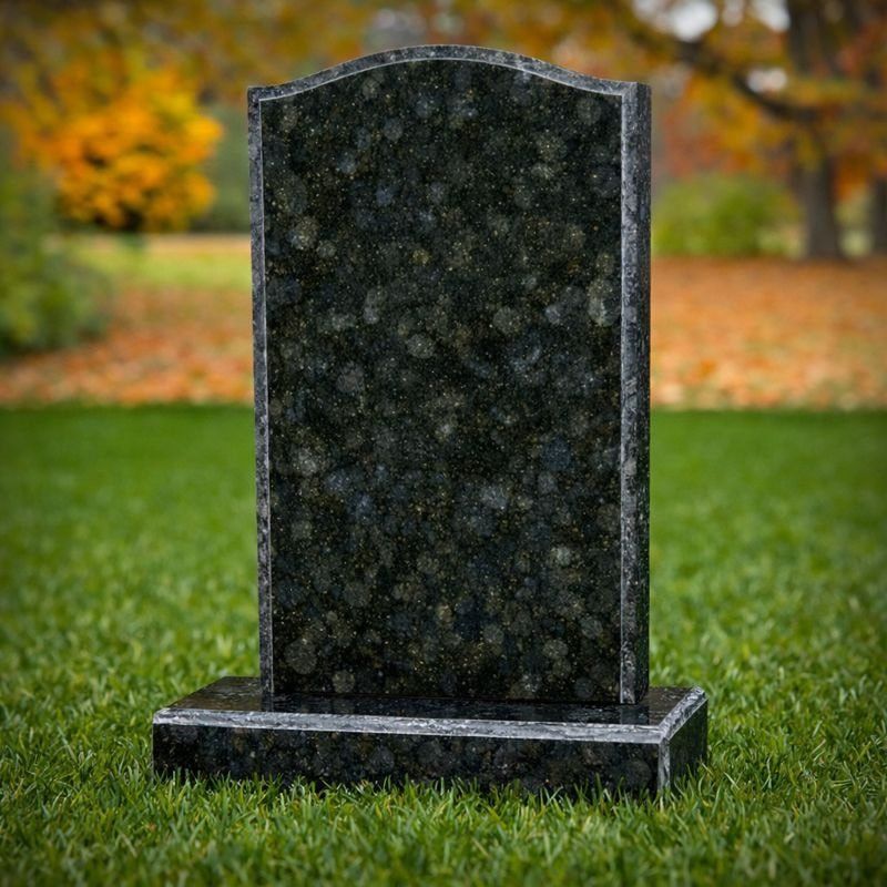 Classic Serpentine Single Upright Granite Monument