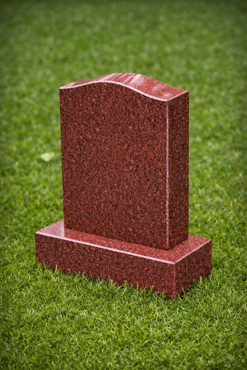 Serpentine Upright Headstone
