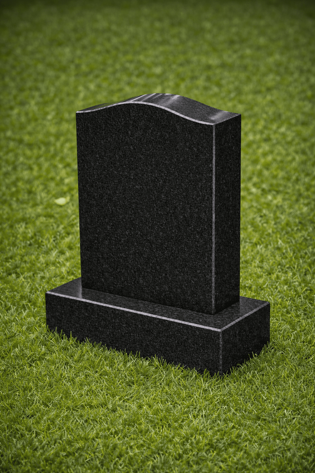 Serpentine Upright Headstone