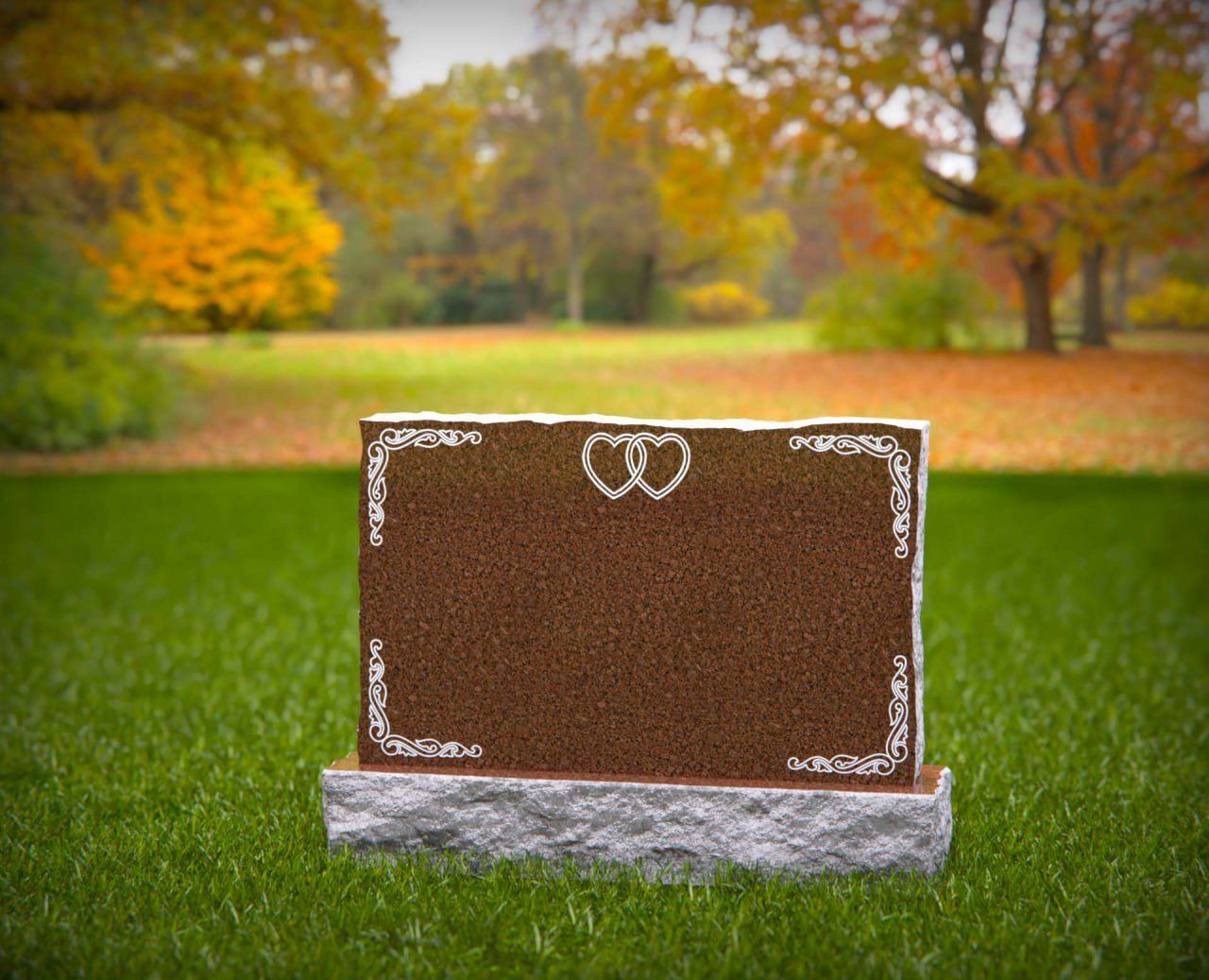 Companion Upright Granite Headstone