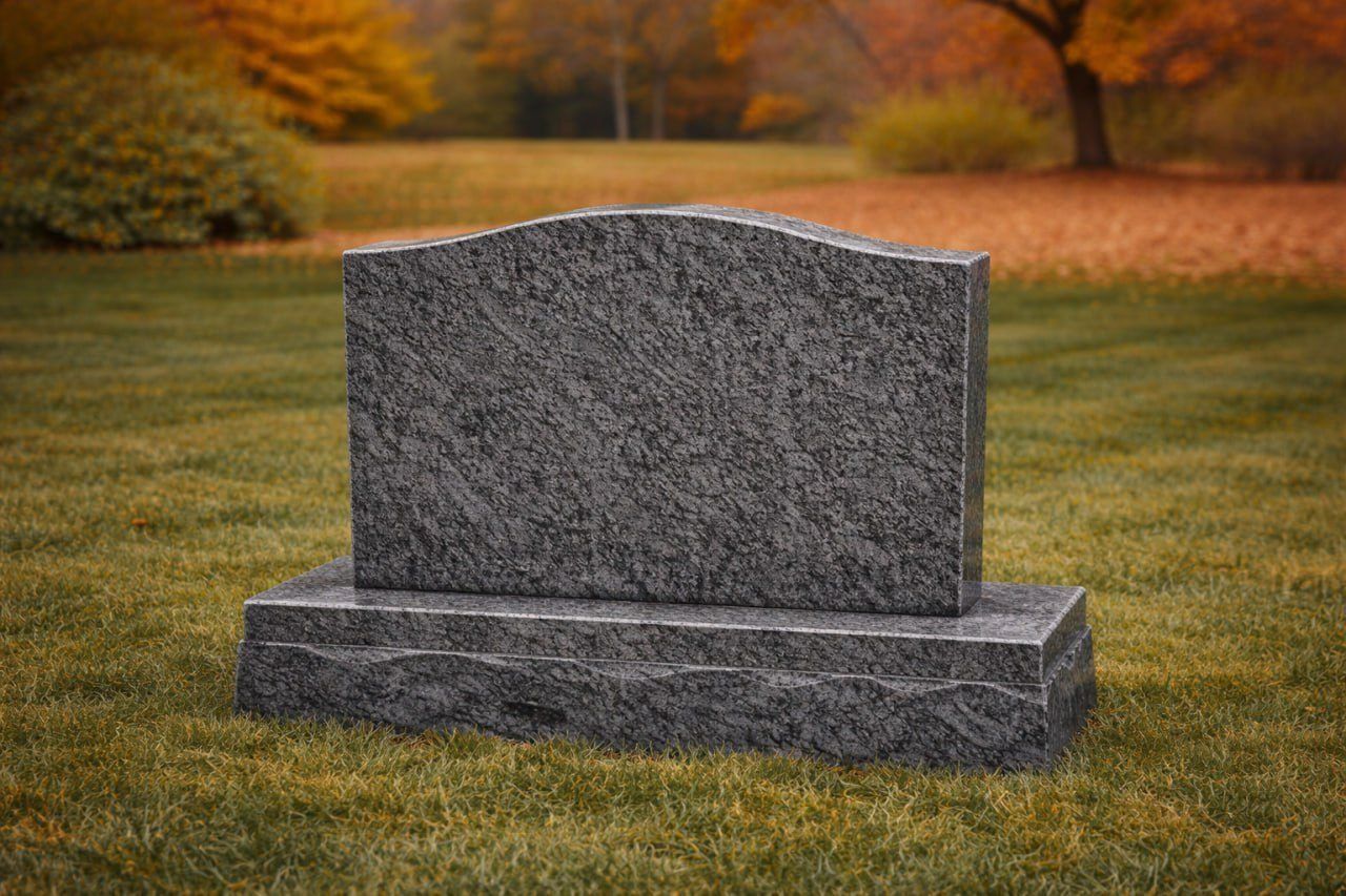 Serpentine Top Upright Headstone