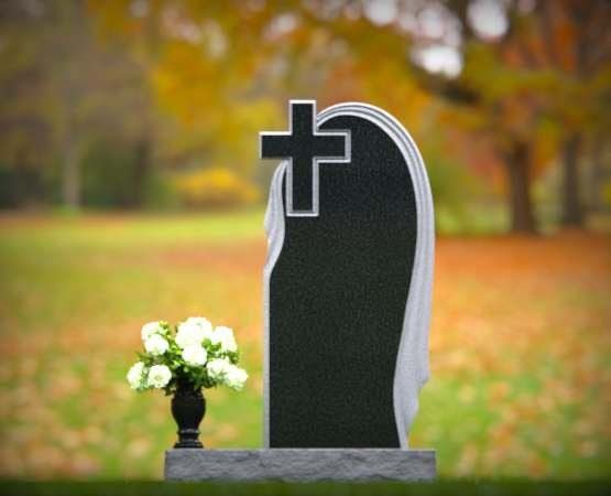 Serpentine Cross Upright Monument