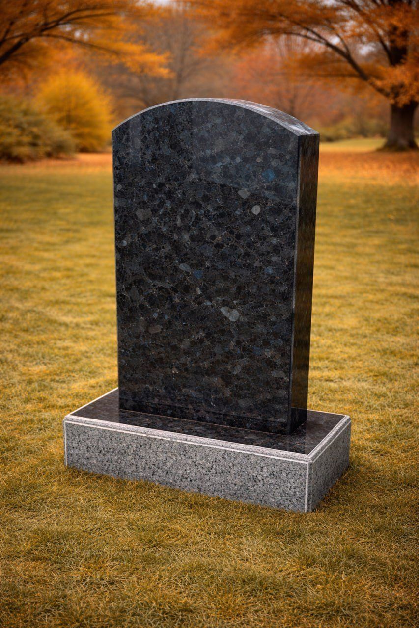 Serpentine Upright Granite Headstone