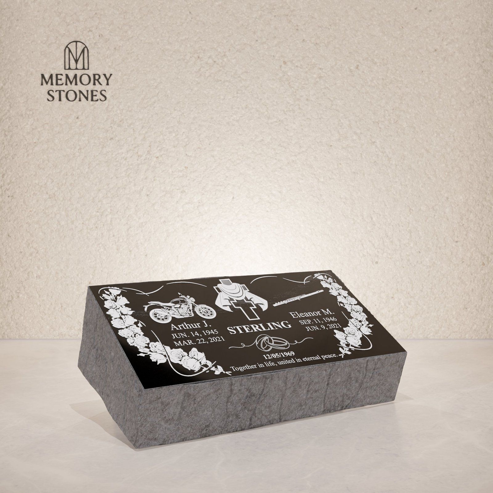 Bevel Granite Headstone