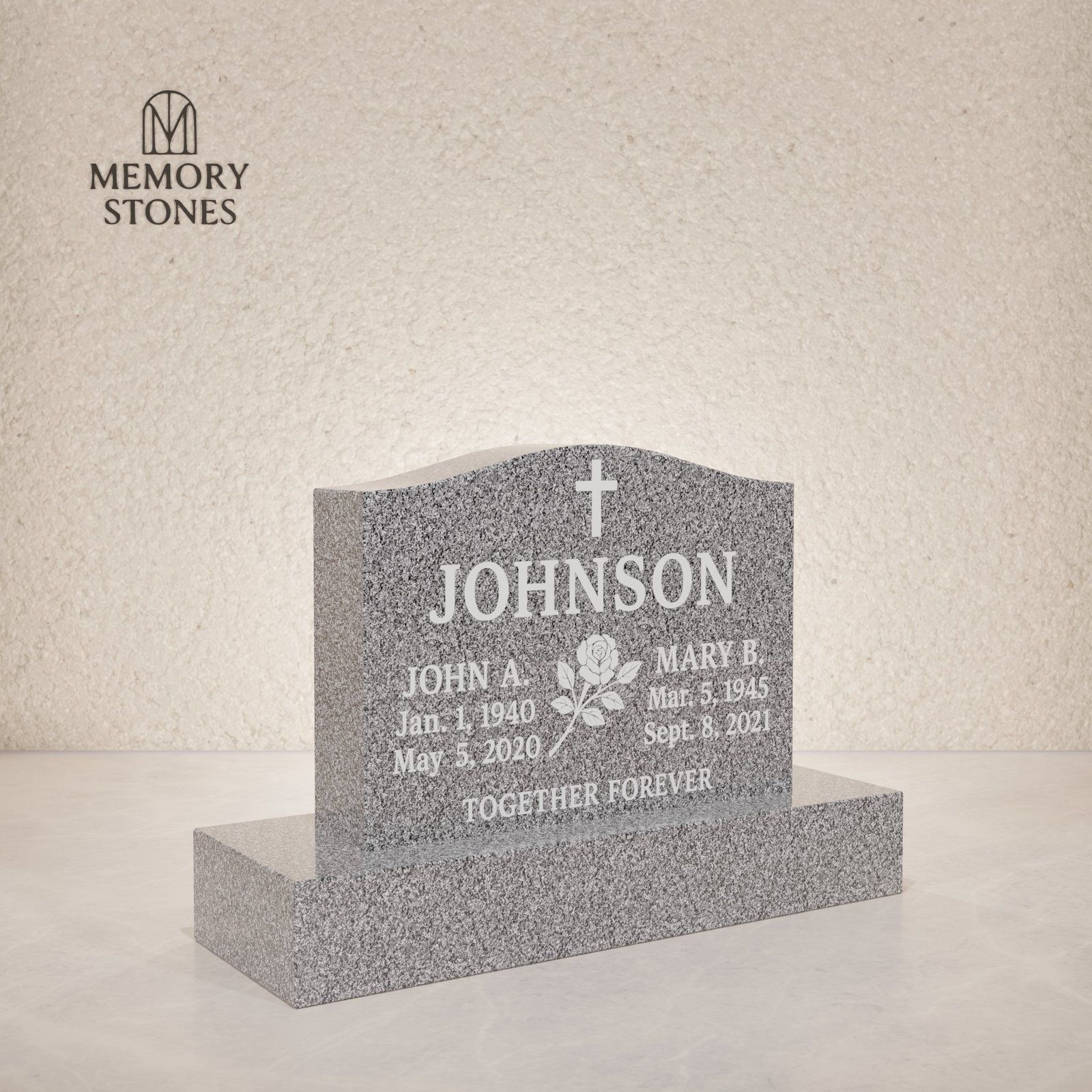 Serpentine Granite Headstone