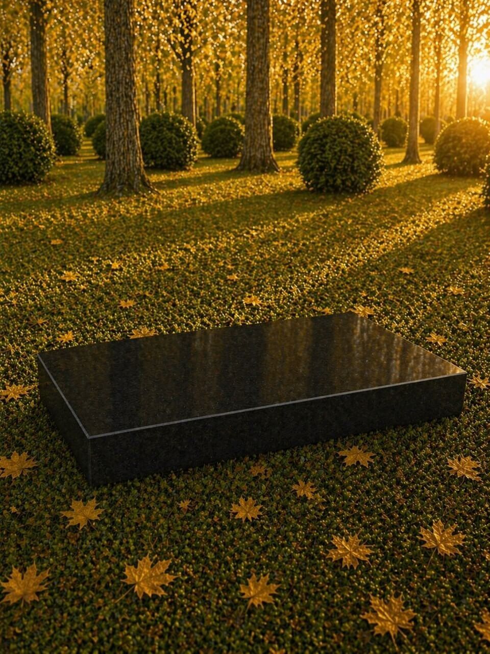 Flat Granite Grave Marker