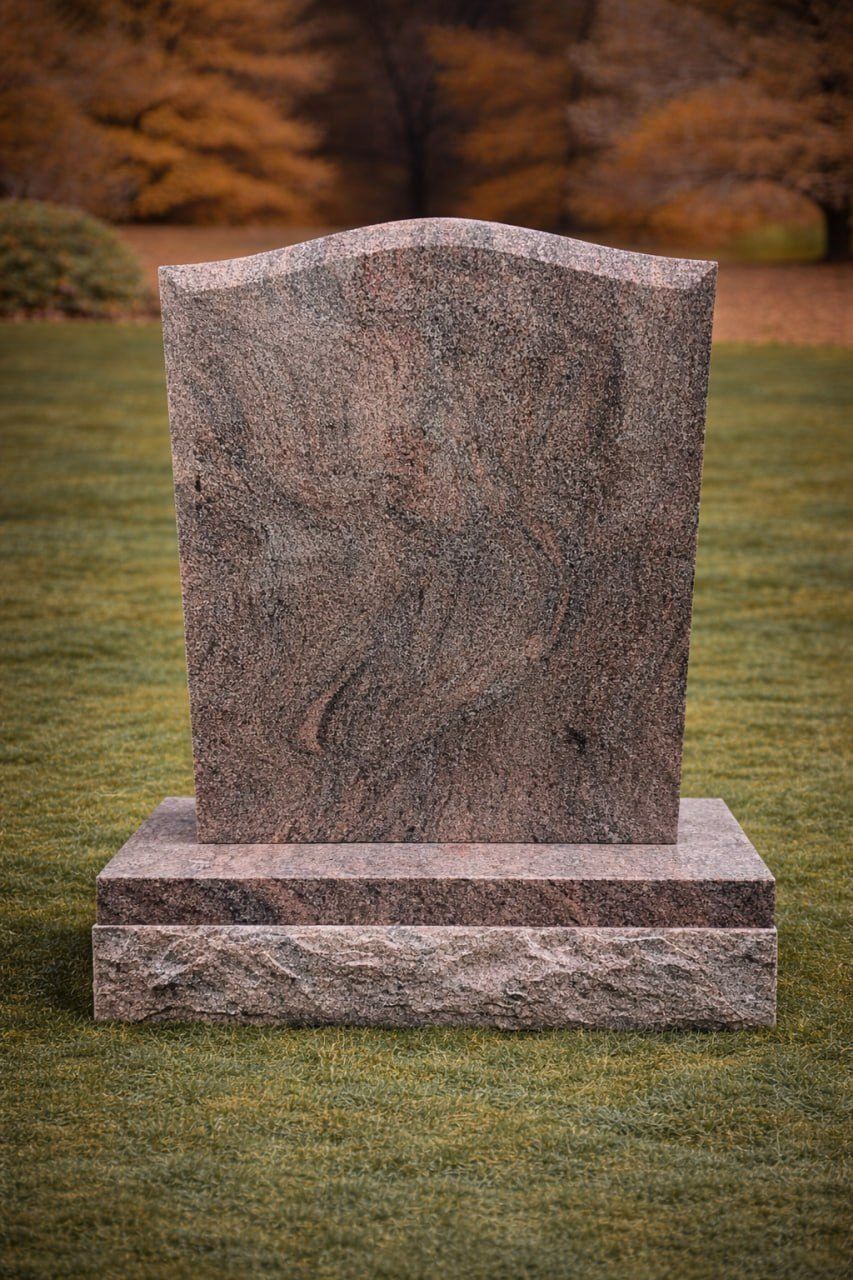 Serpentine Upright Granite Headstone