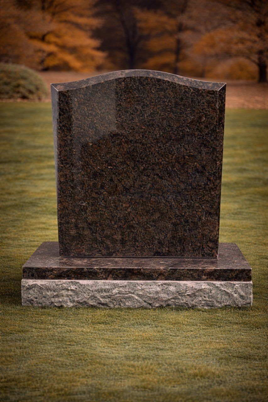 Serpentine Upright Granite Headstone