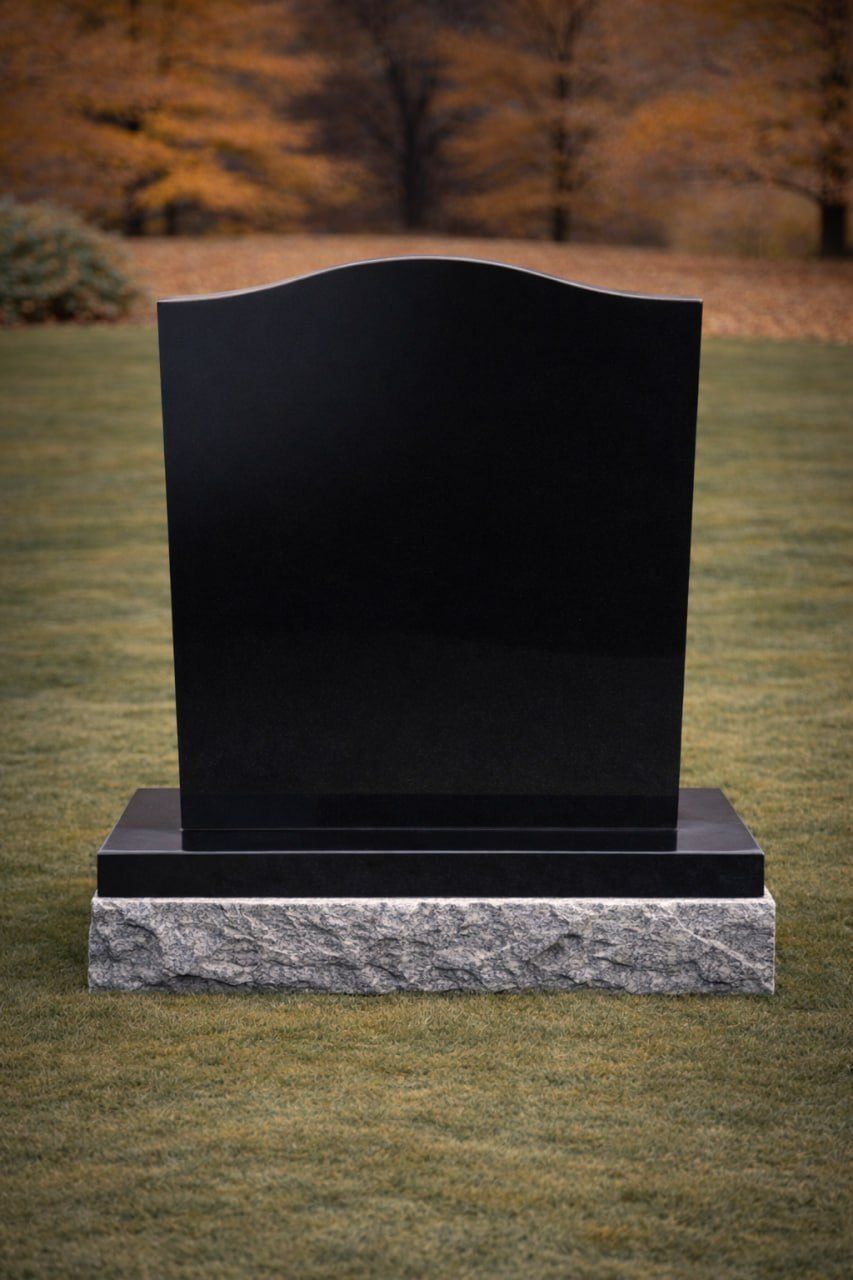 Serpentine Upright Granite Headstone
