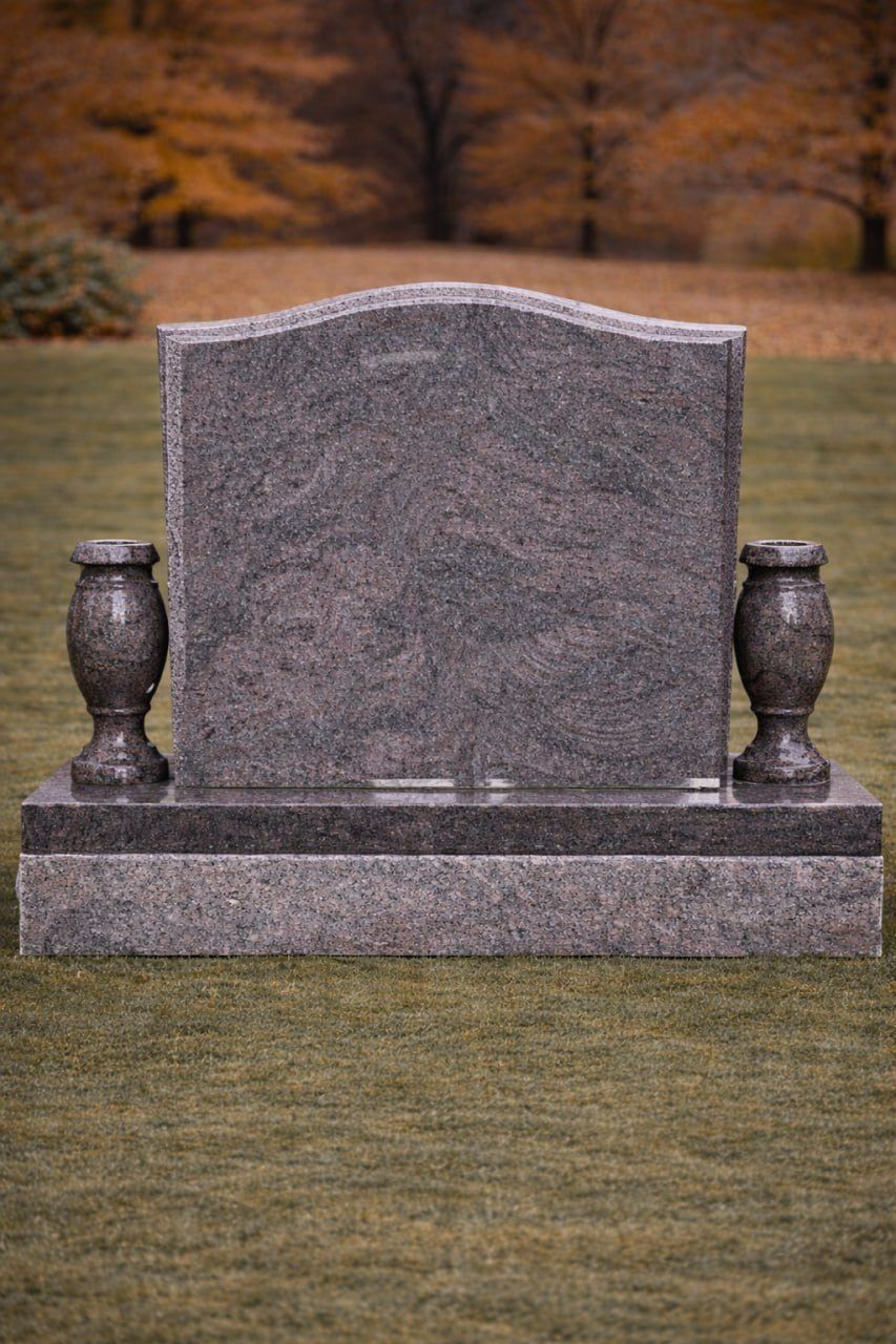 Serpentine Upright Granite Headstone 24 x 6 x 20