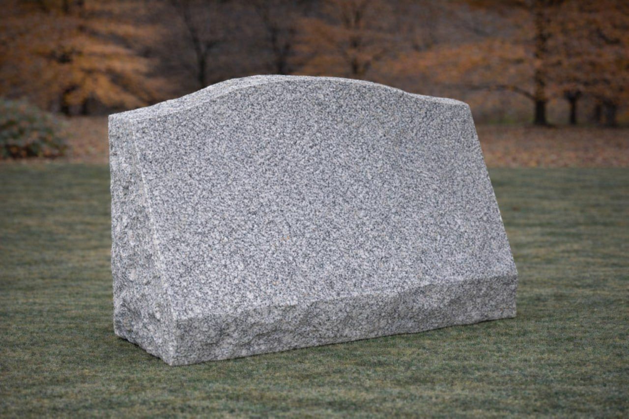 Slant Granite Headstone