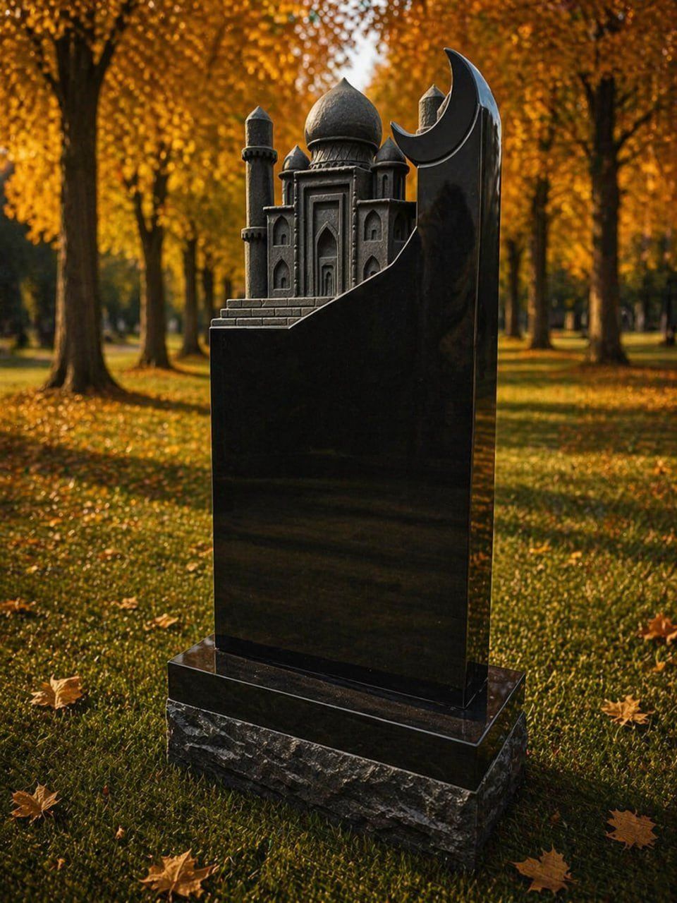 Islamic Crescent Headstone