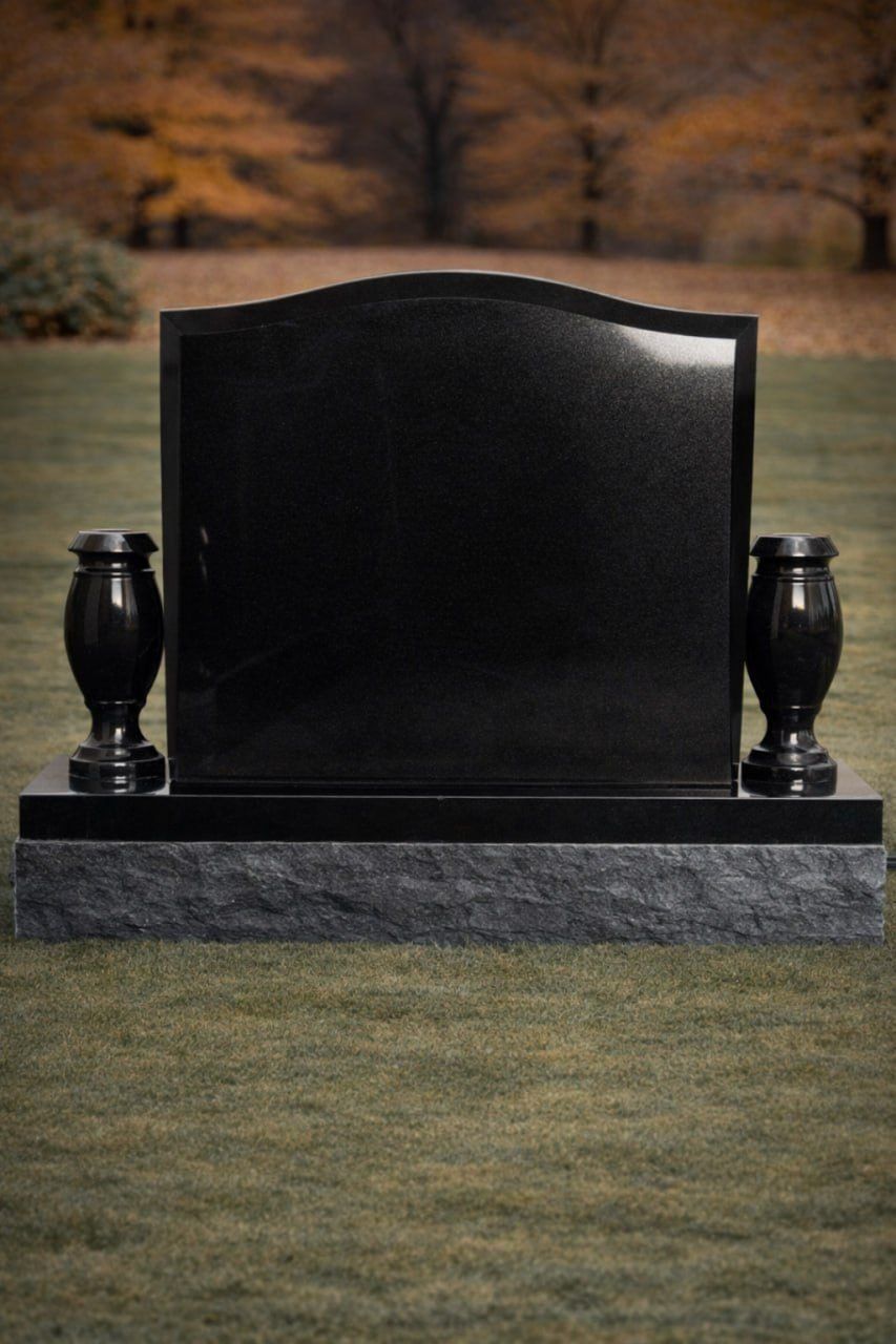 Serpentine Upright Granite Headstone 24 x 6 x 20