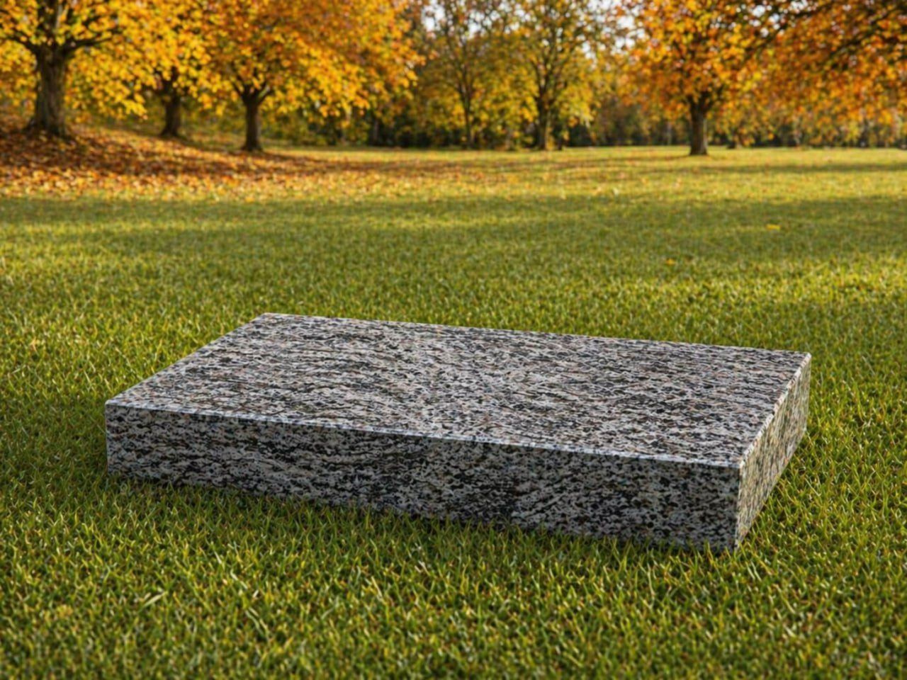 Granite Flat Grave Marker