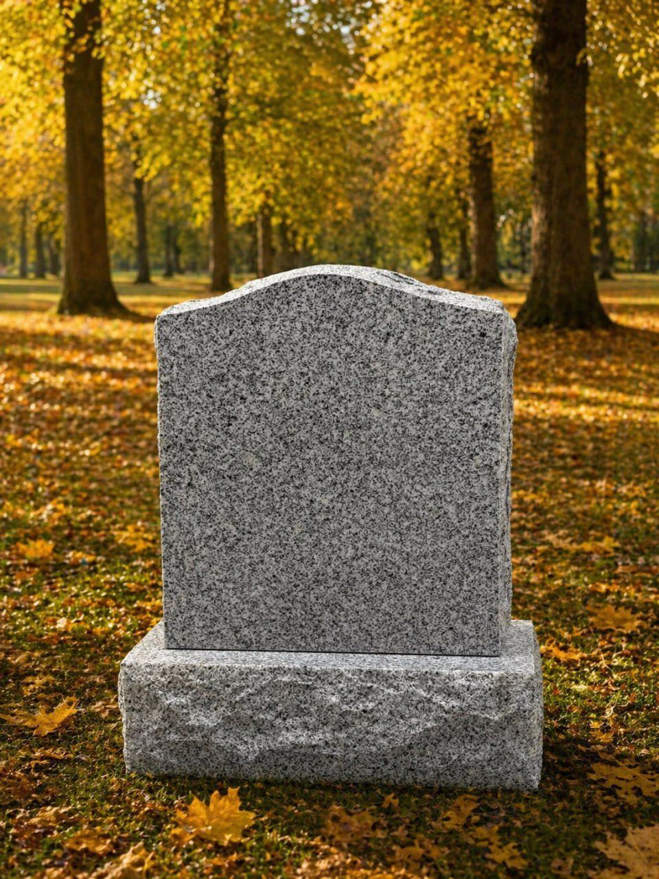 Granite Serpentine Upright Headstone