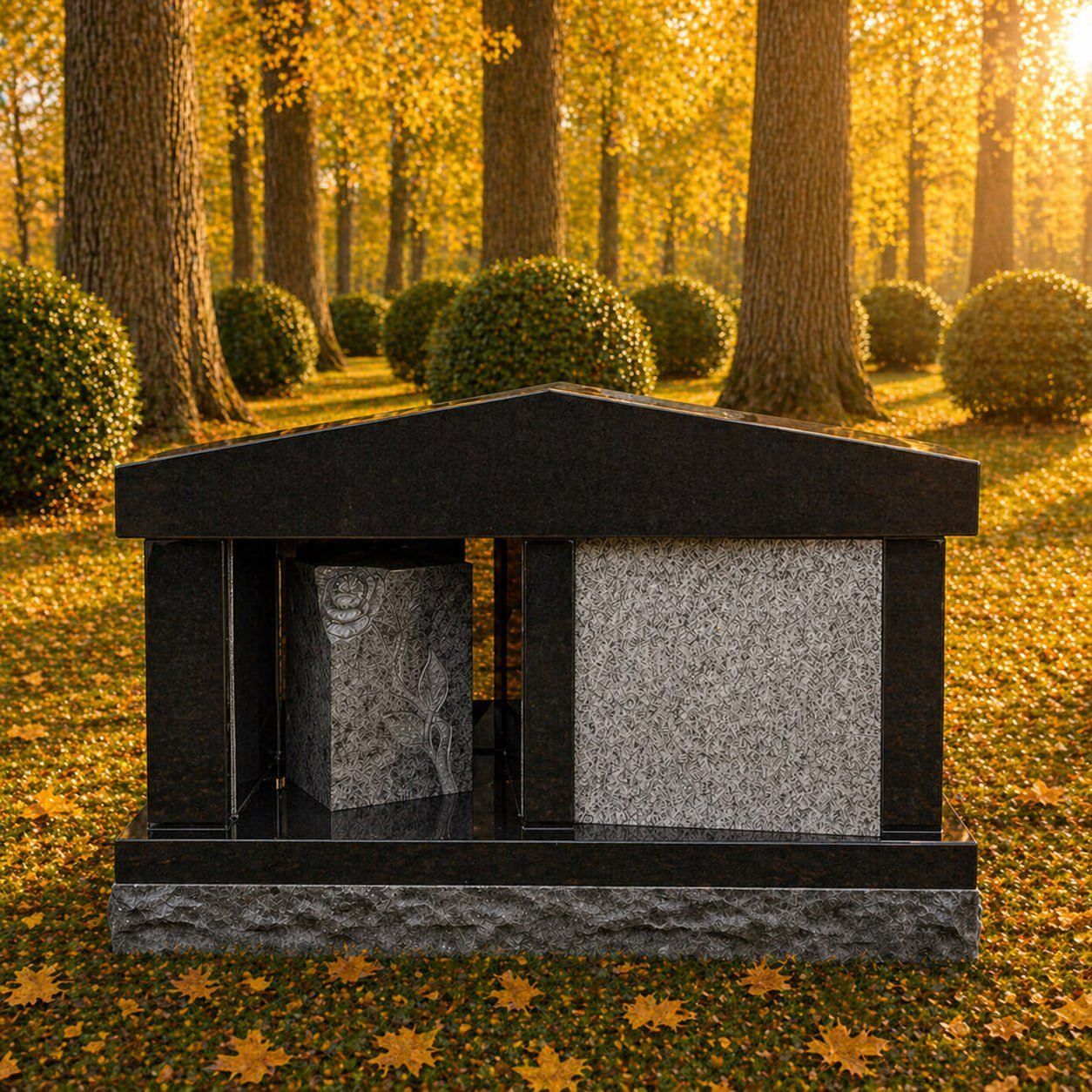 2-Niche Granite Cremation Columbarium
