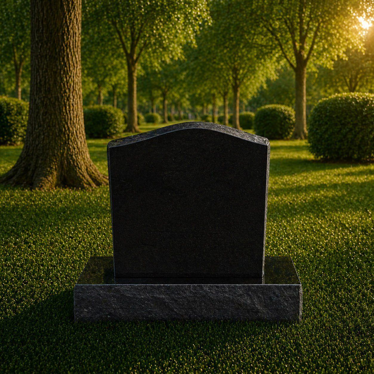 Classic Upright Granite Headstone