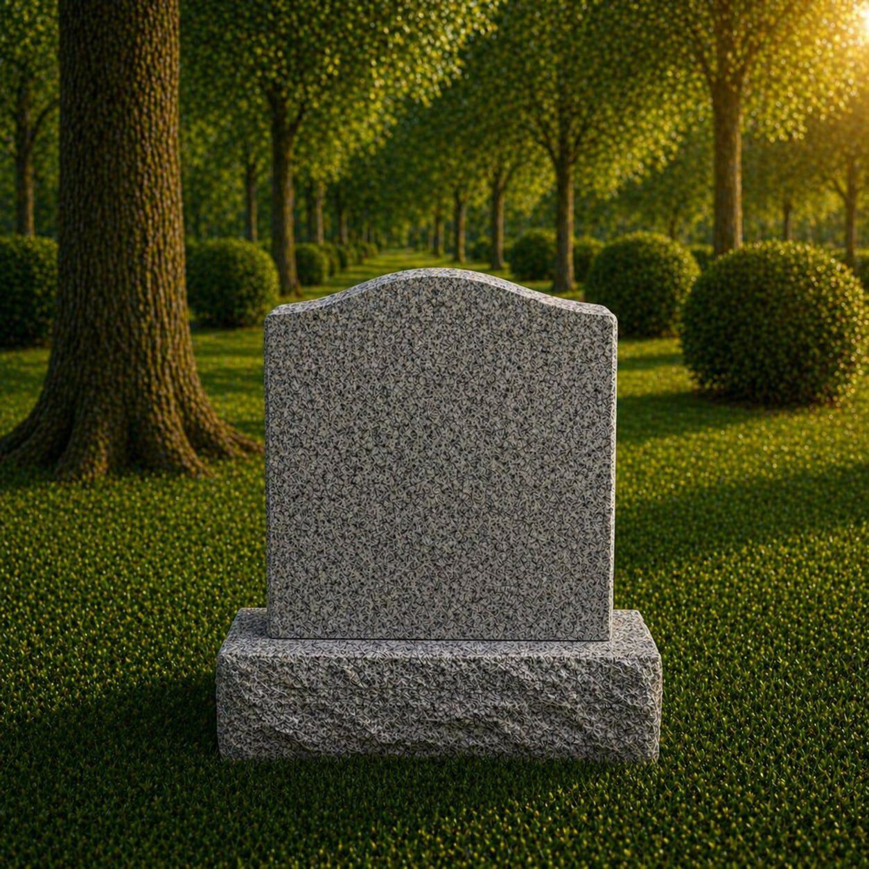 Classic Upright Granite Headstone
