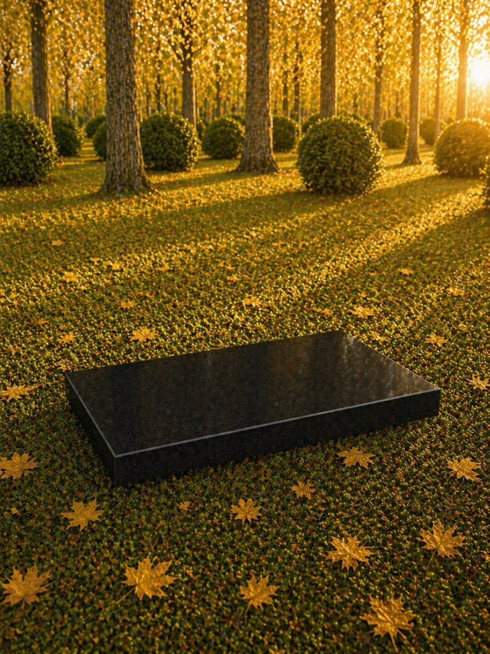 Granite Flat Grave Marker