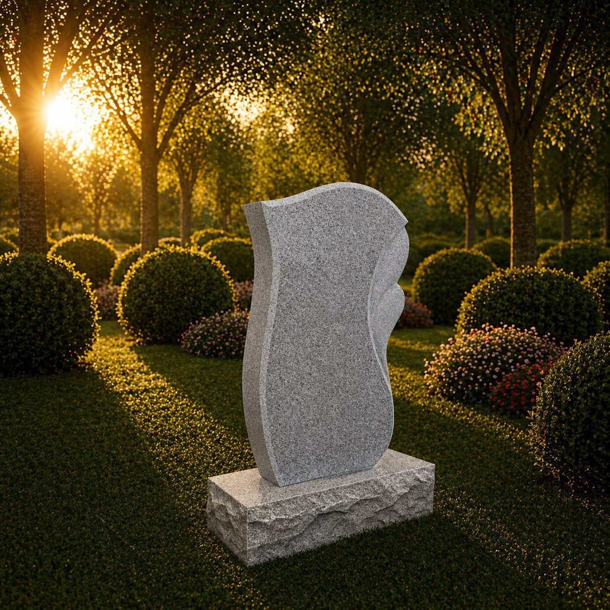 Shape Upright Granite Headstone