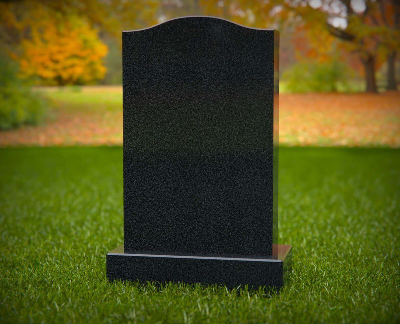 Serpentine Upright Granite Headstone