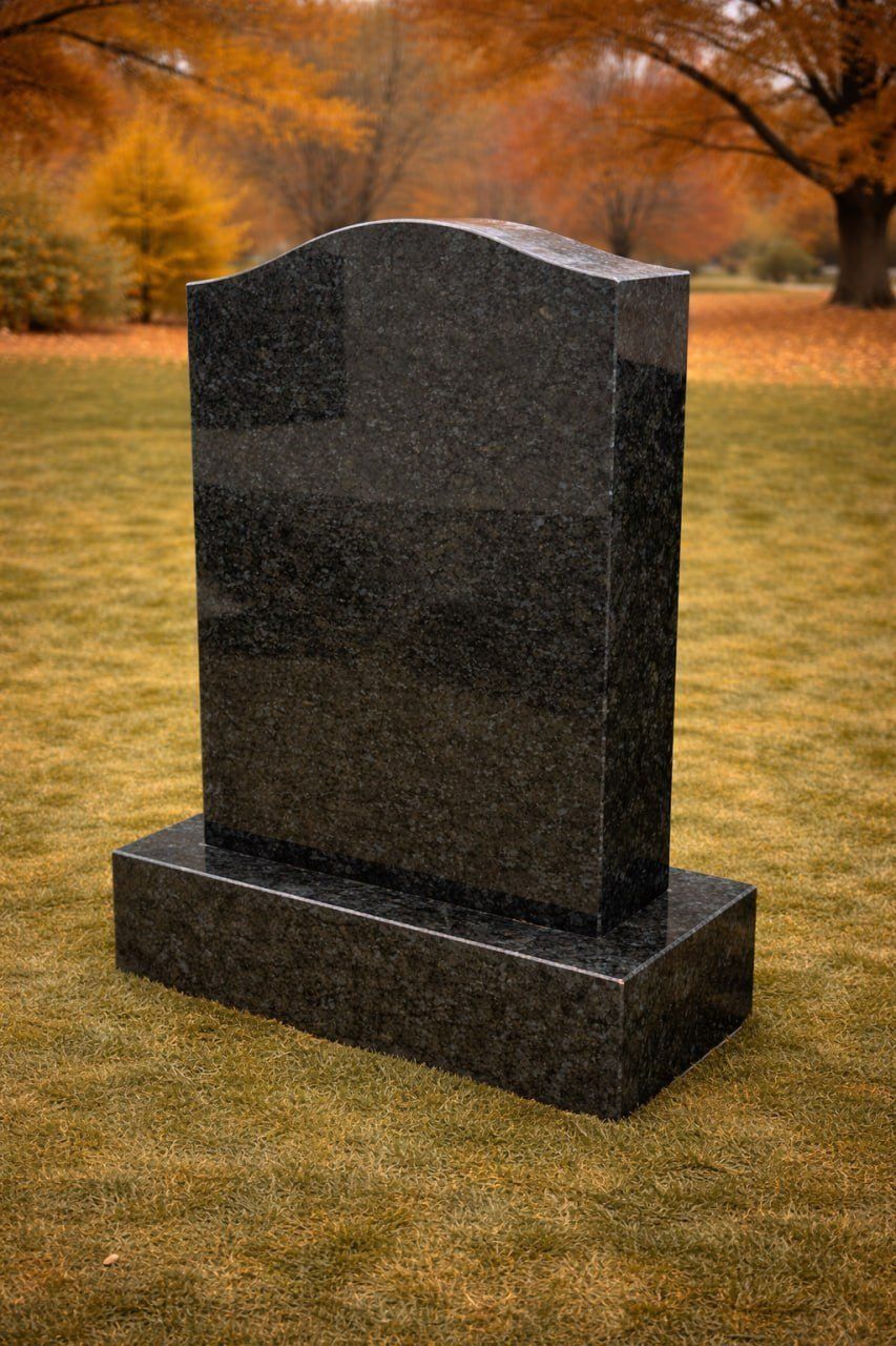 Serpentine Upright Granite Headstone