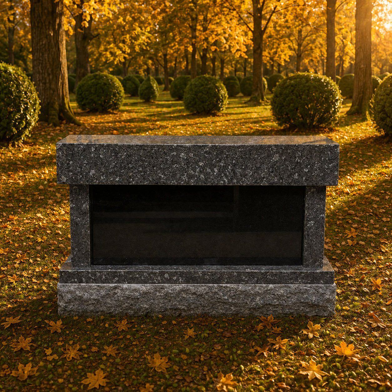 Granite Urn Niche Monument