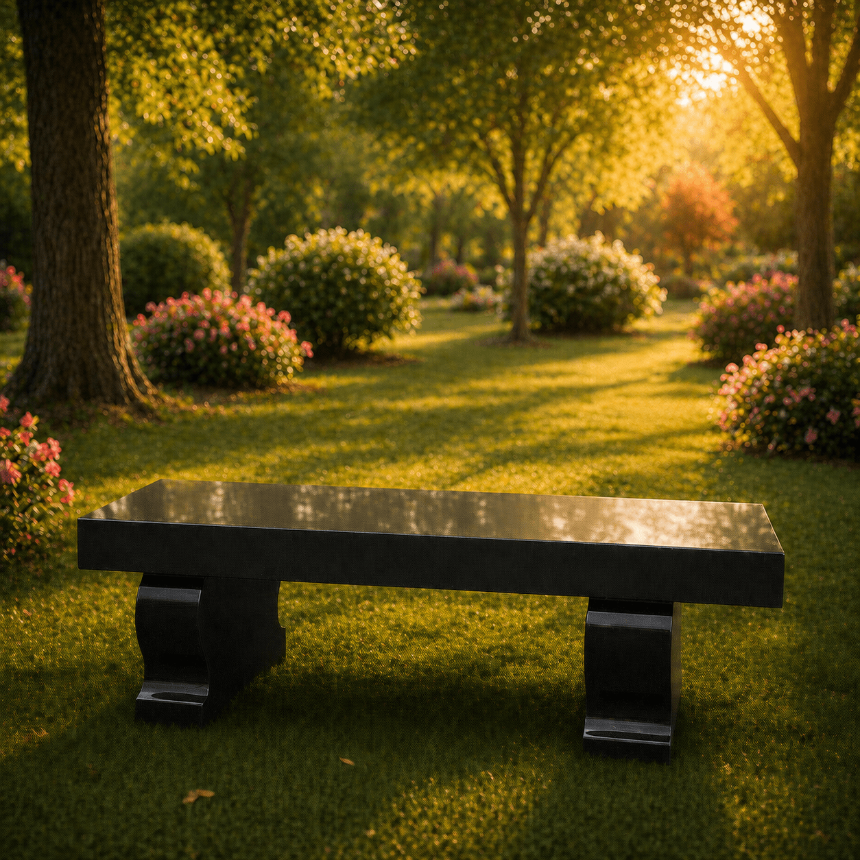 Granite Memorial Bench