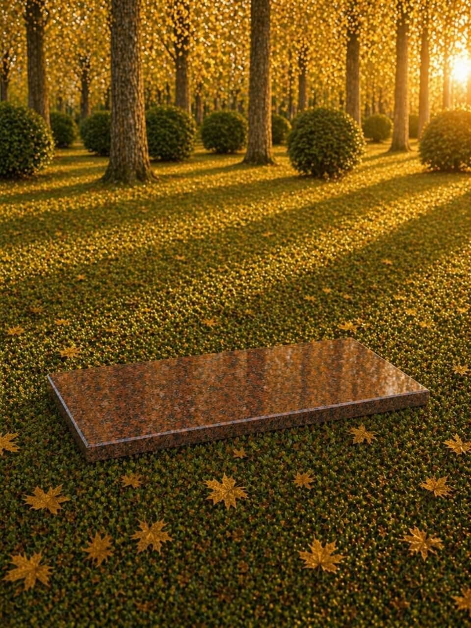 Flat Granite Grave Marker