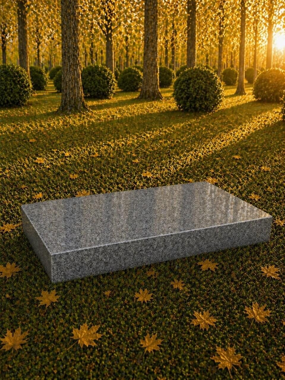 Flat Granite Grave Marker