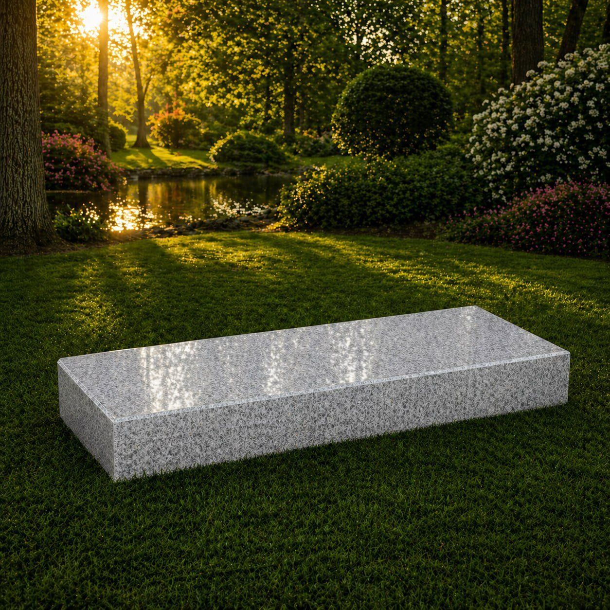 Companion Flat Granite Grave Marker