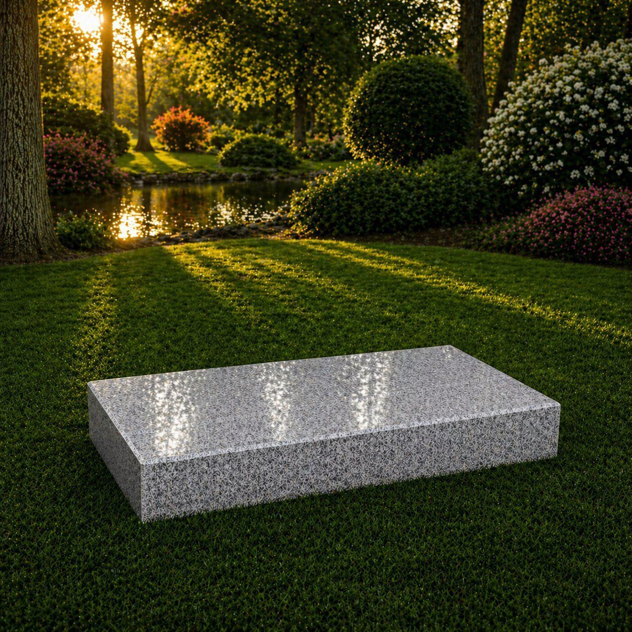 Flat Granite Grave Marker