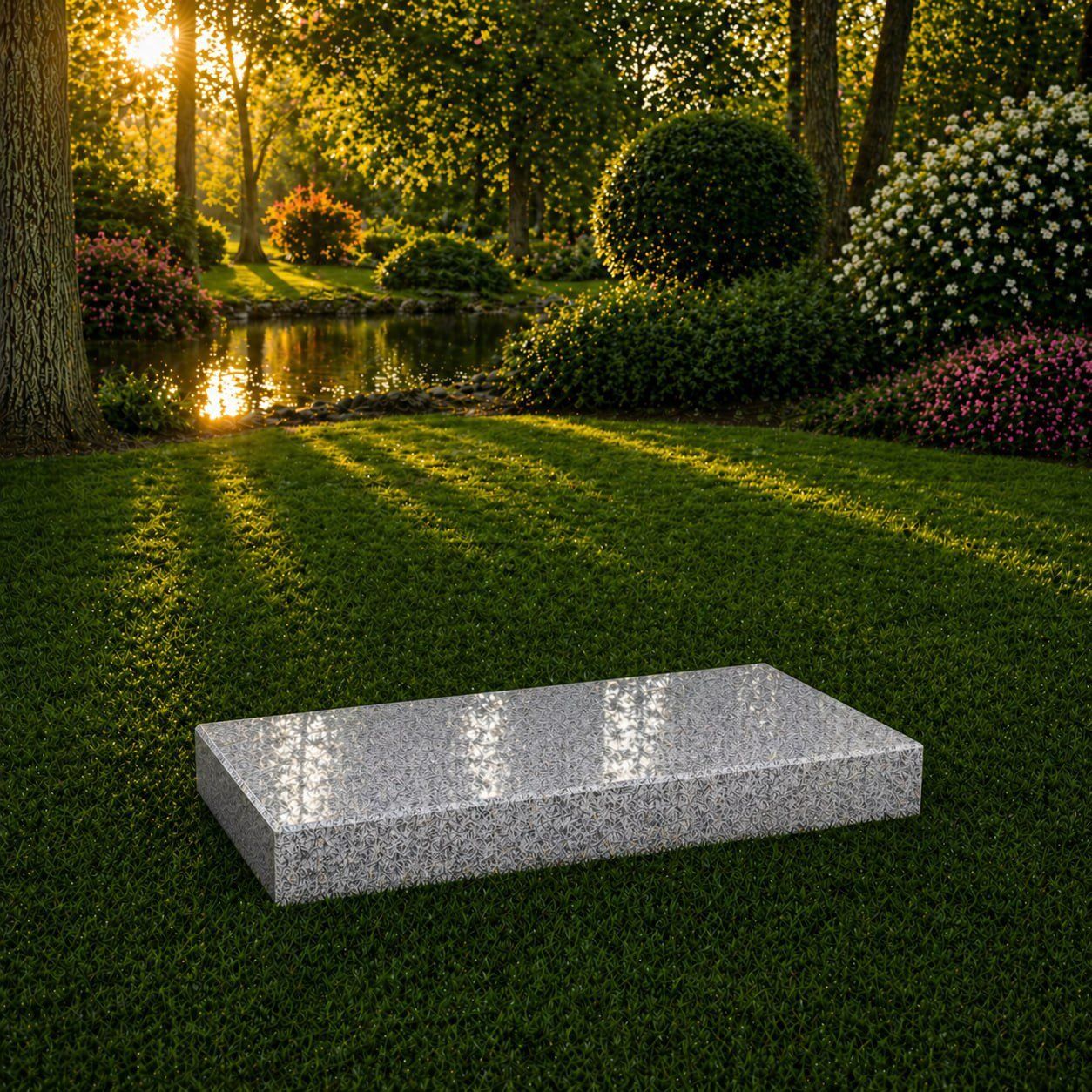 Flat Granite Grave Marker
