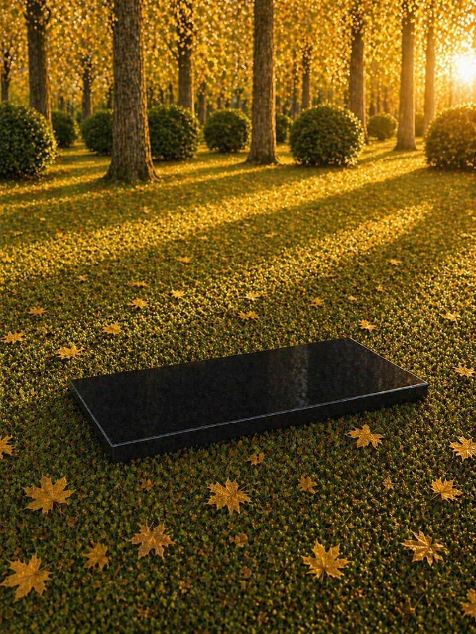 Granite Flat Grave Marker