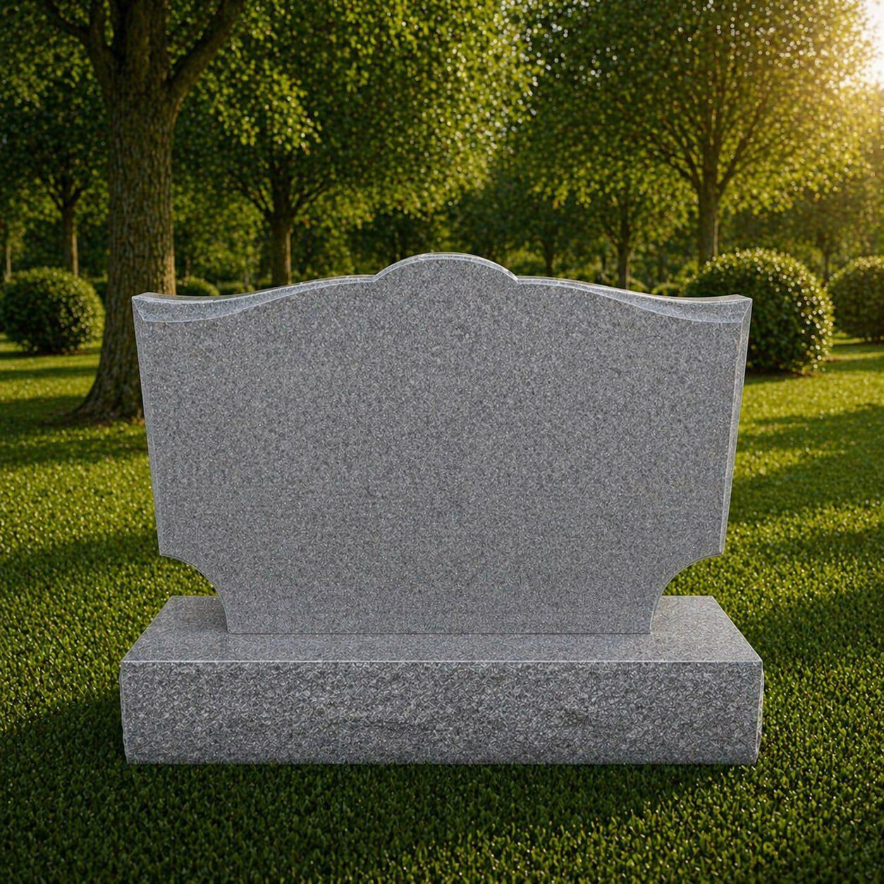 Book Shape Upright Granite Headstone