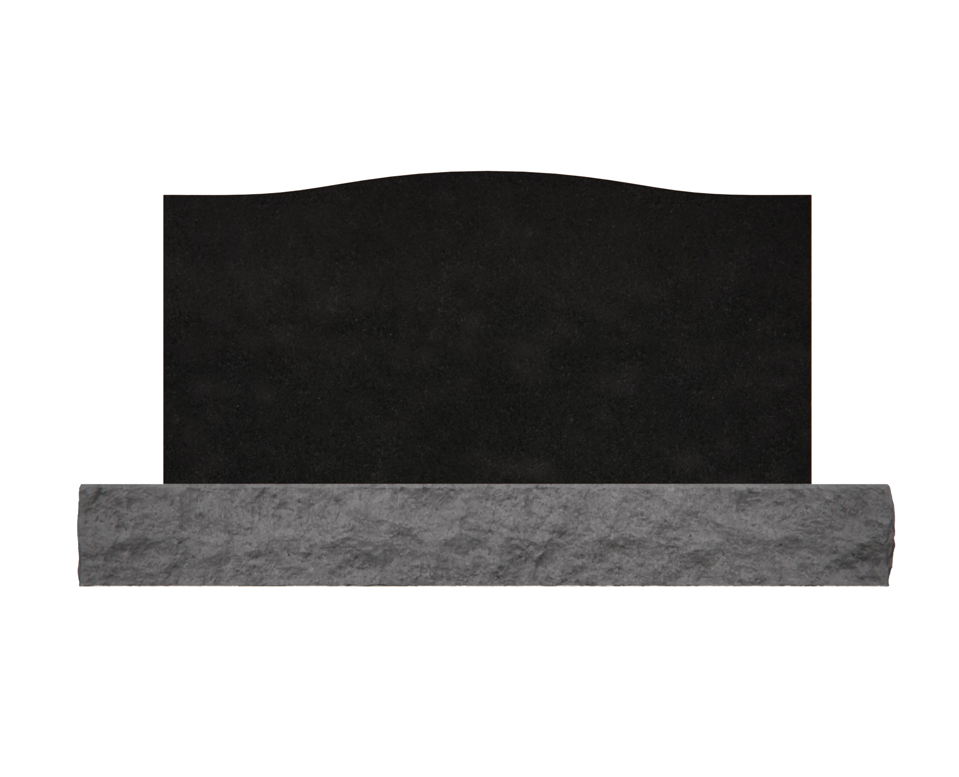 Premium Companion Upright Granite Headstone with Mountain Relief view 2