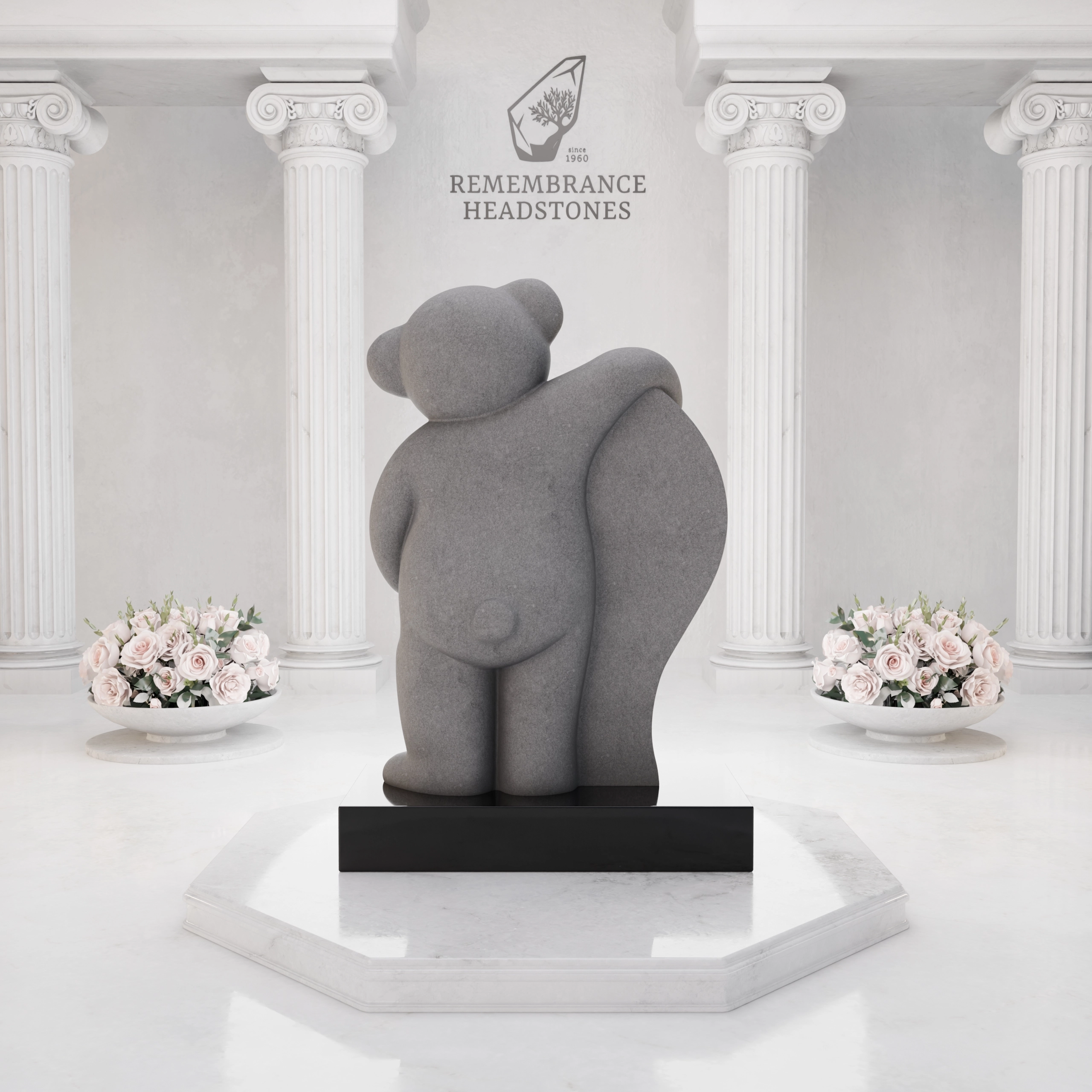 Premium Teddy Bear Heart Child Memorial view 5