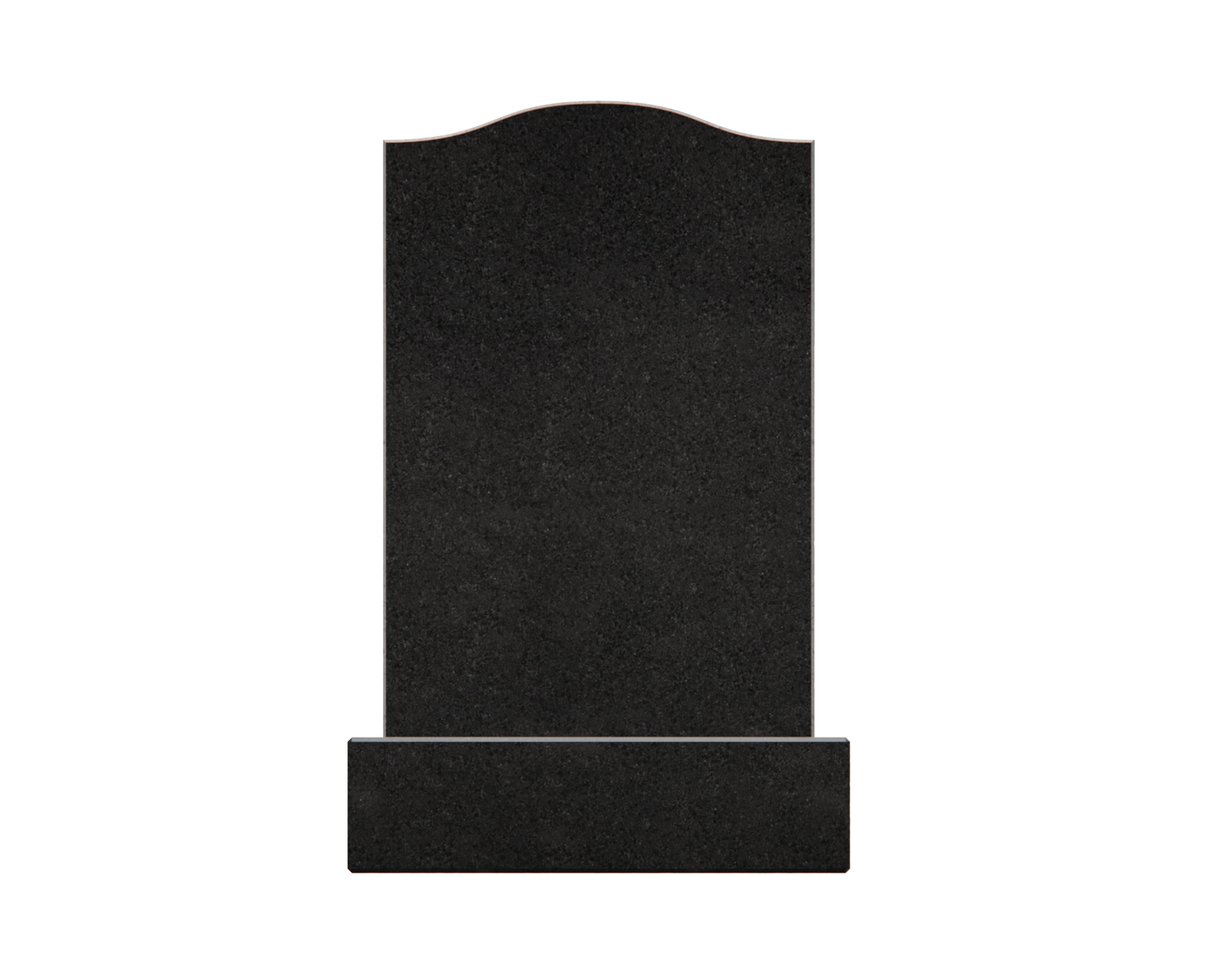 Premium Jewish Upright Granite Headstone with Star of David, Shofar & view 2