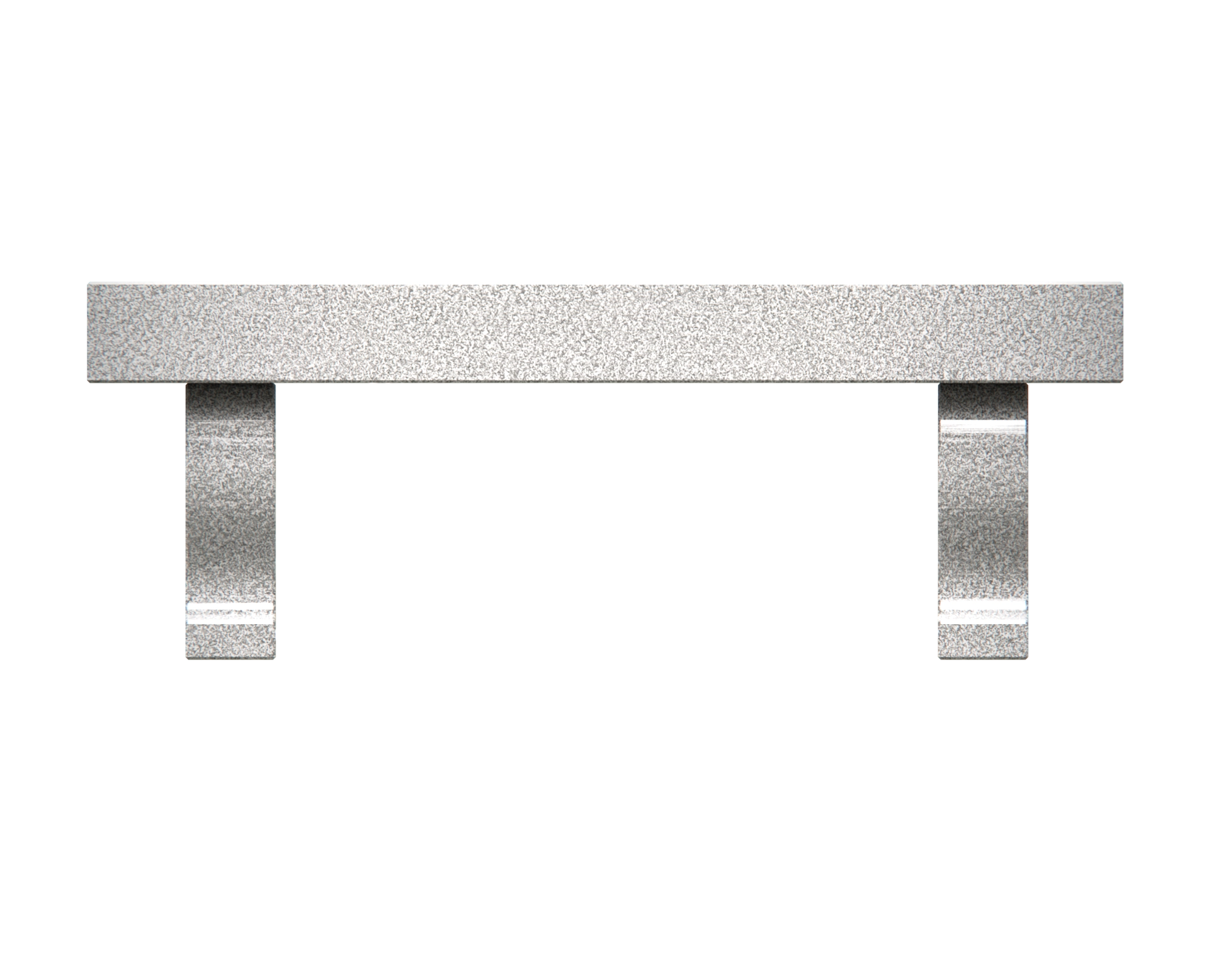 Premium Companion Granite Memorial Bench with Carved Pedestal Legs & Family Name Panel view 2