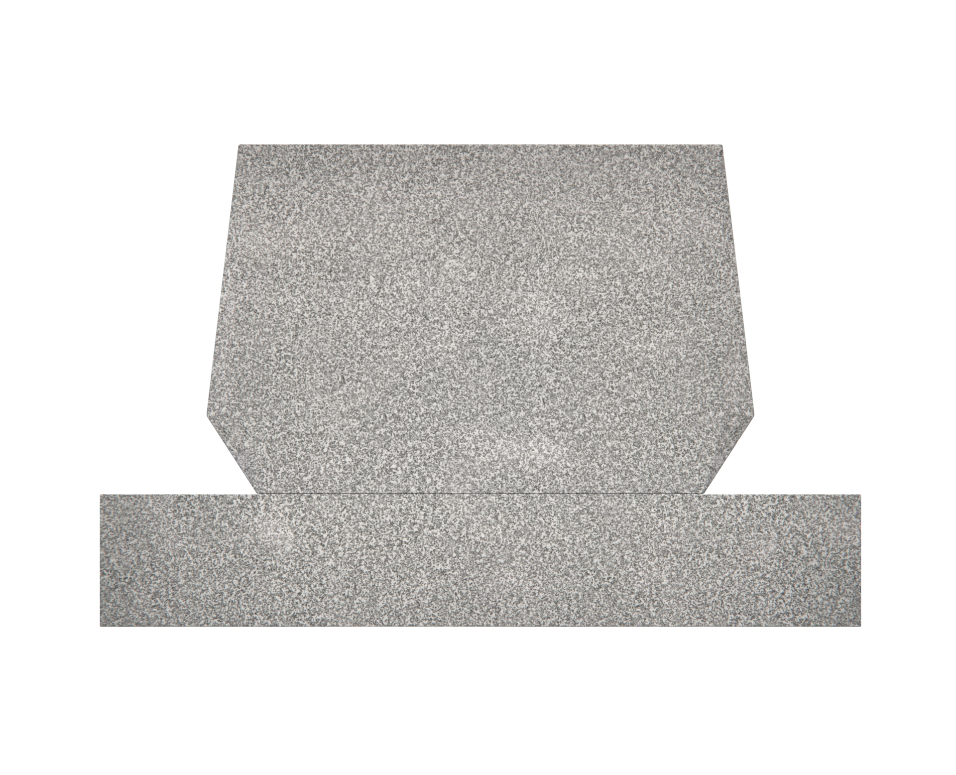 Premium Jewish Companion Upright Granite Headstone with Star of David view 2