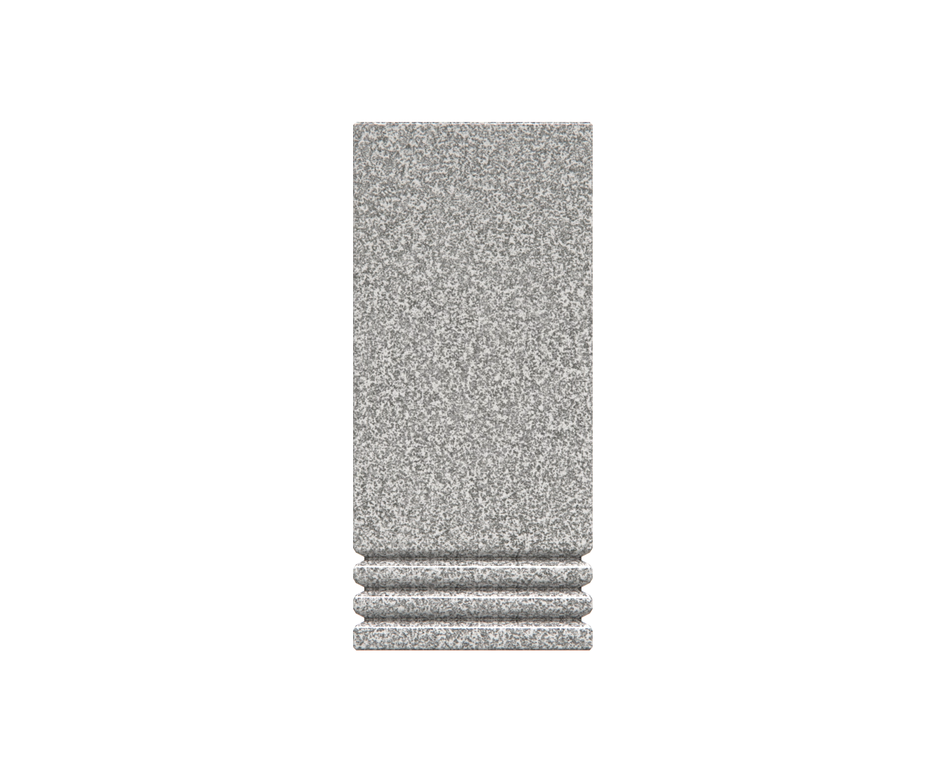 Luxury Marble Cemetery Vase with Stepped Plinth Base view 2