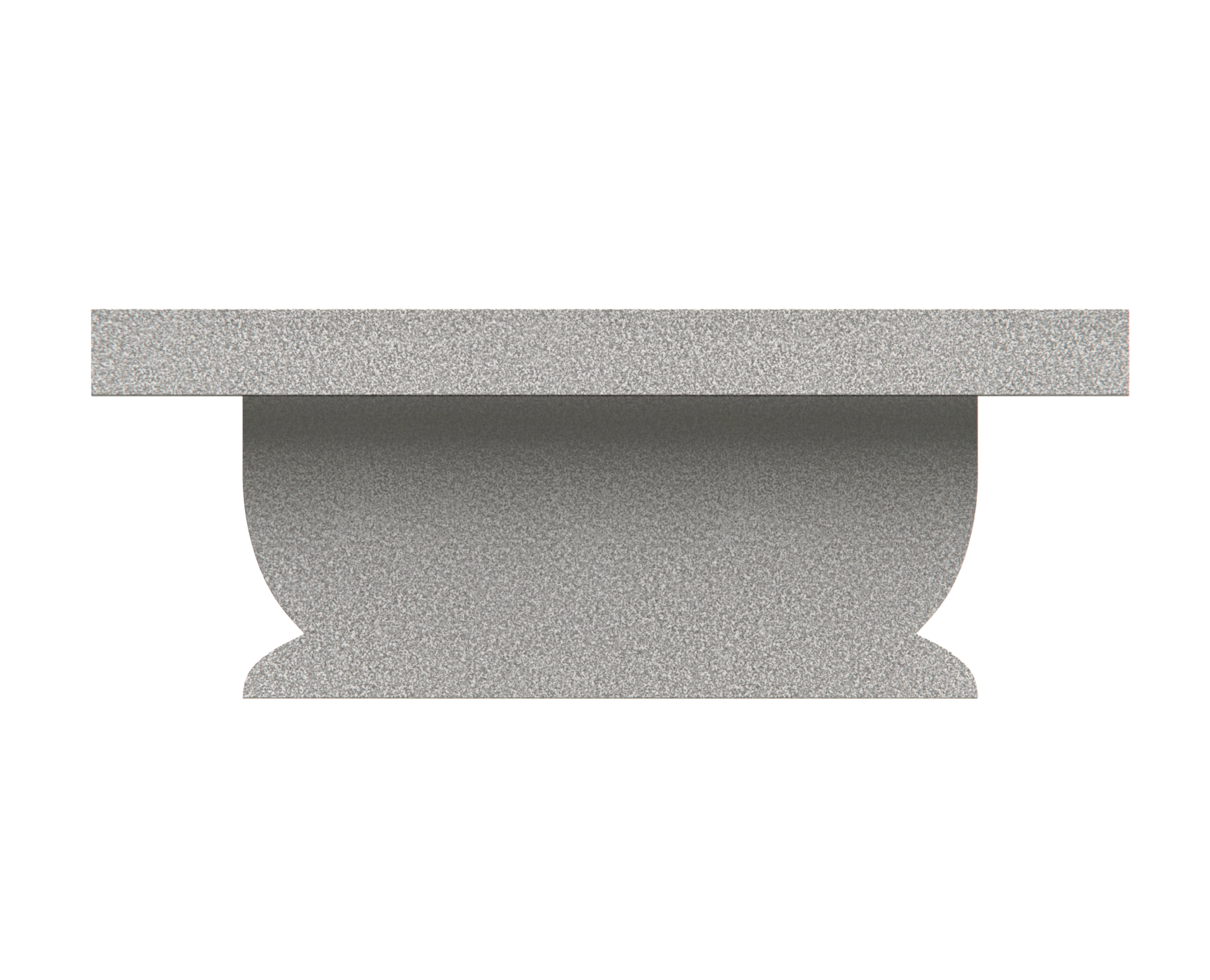 Luxury Granite Memorial Bench with Sculptural Pedestal & Dove Engraving view 3