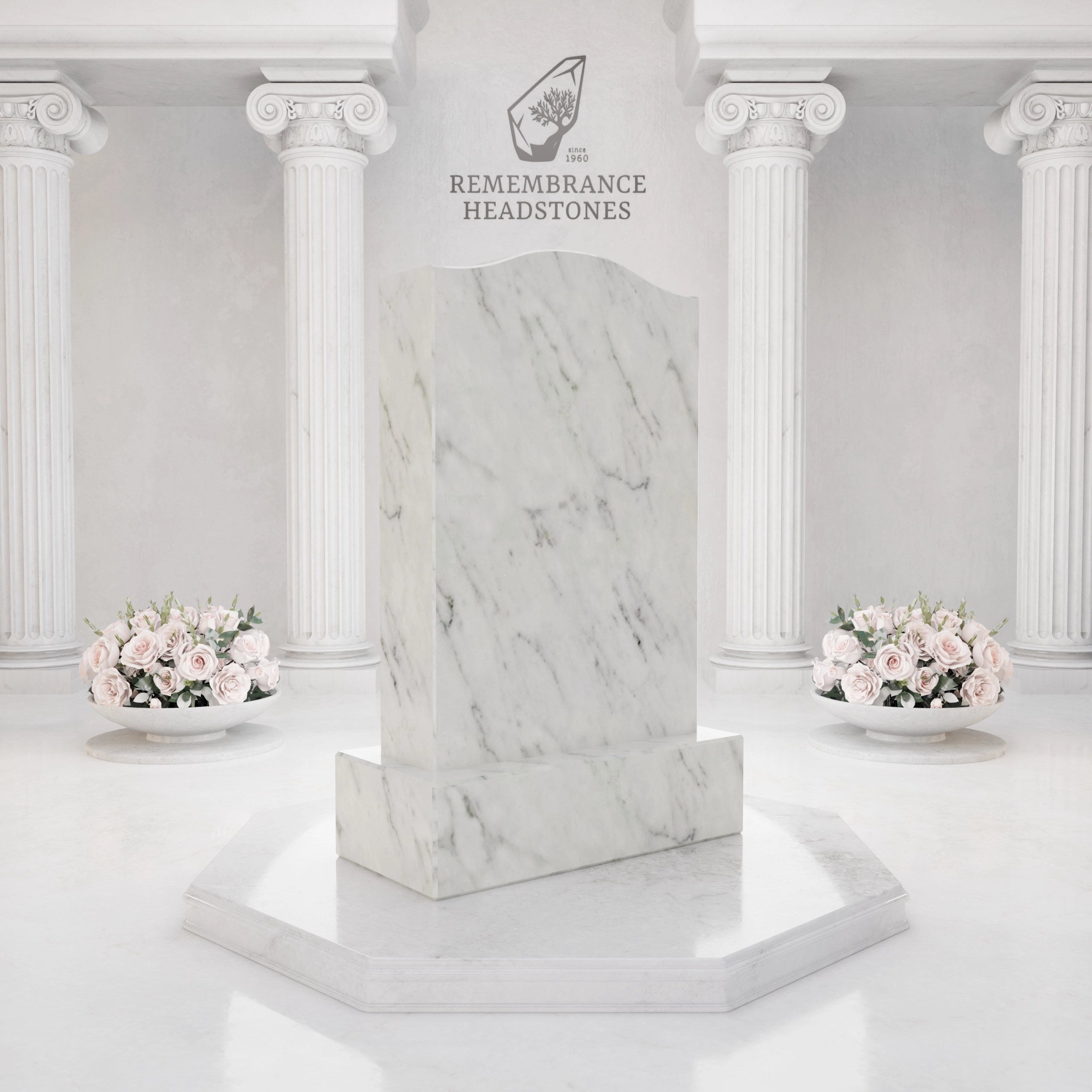 Luxury Medical Tribute Granite Headstone view 4