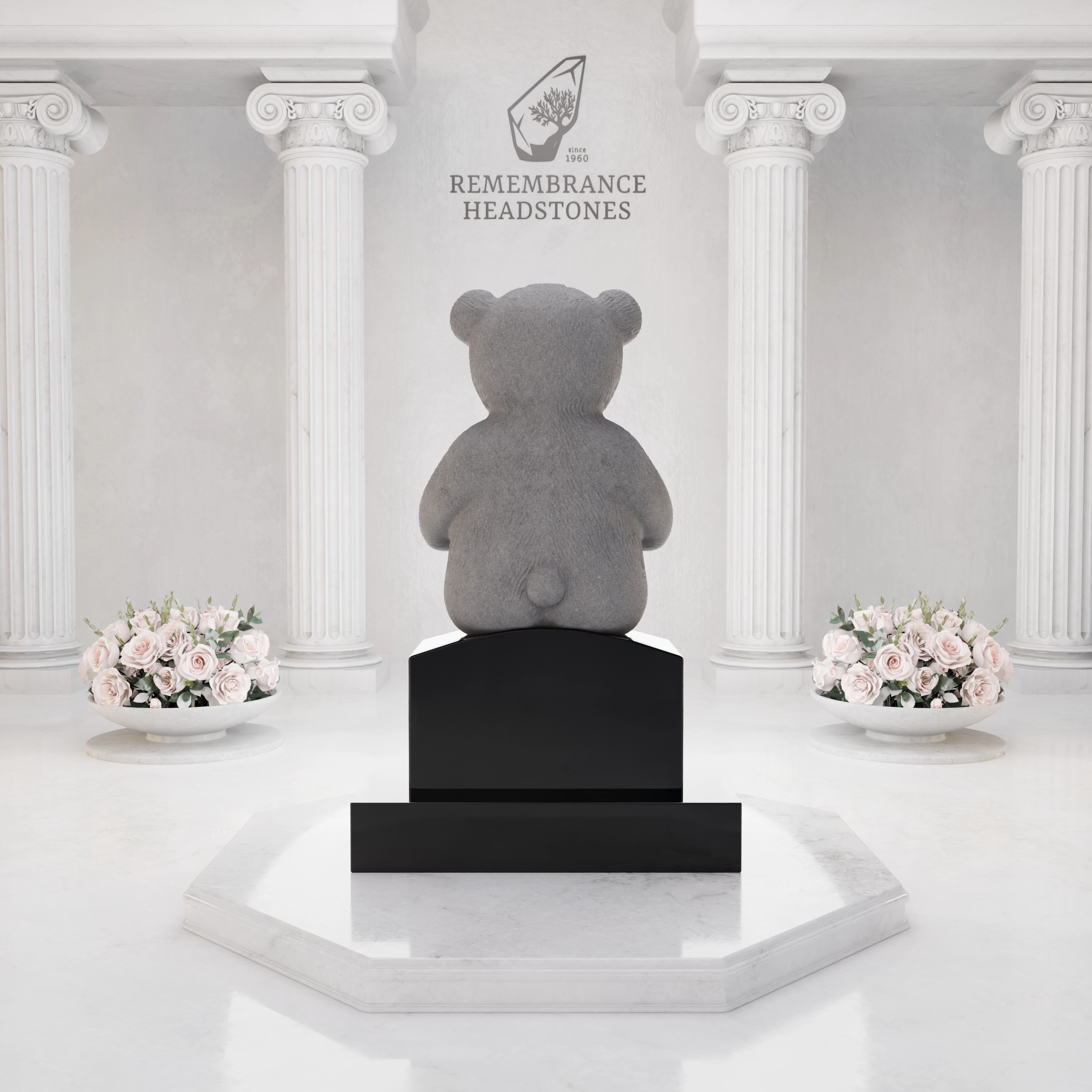 Luxury Teddy Bear Heart Child Memorial view 5