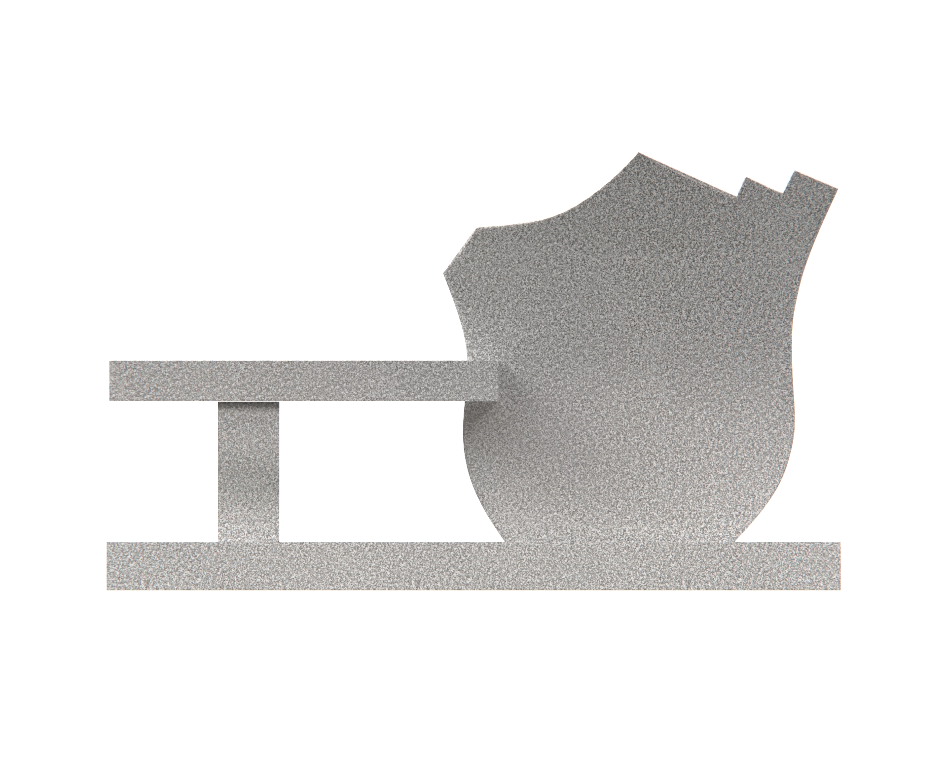 Luxury Granite Memorial Bench with Sculpted Shield Tablet & Floral Engraving view 2